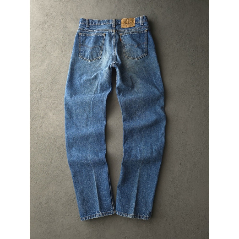 Vintage 80s 90s Levi's 509 Orange Tab Blue Denim Jeans Made In USA 30 x 32